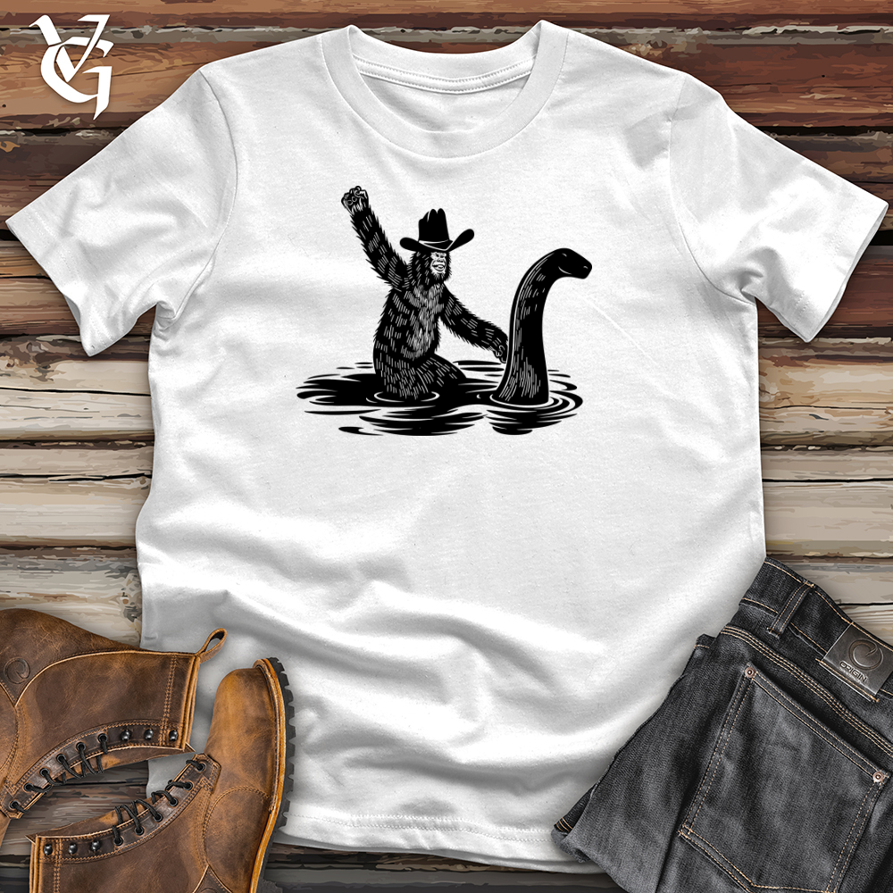 Viking Goods Bigfoot with Hilarious Loch Ness Monster Softstyle Tee White / XS