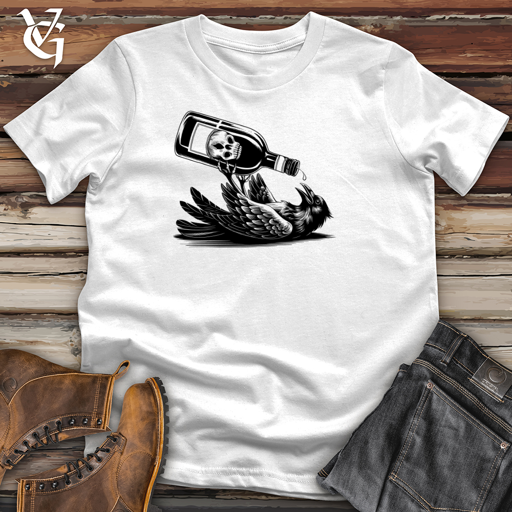 Viking Goods Drunk Crow Softstyle Tee White / XS