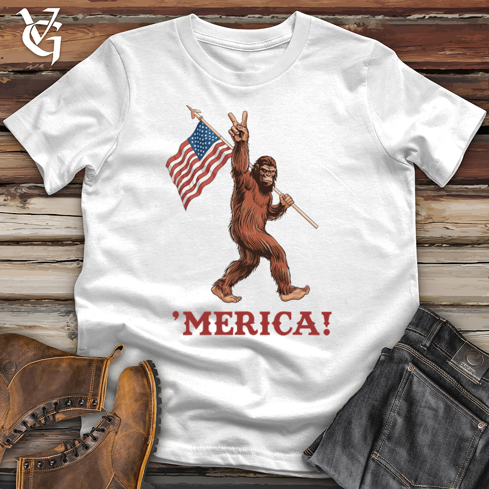 Viking Goods Merica Sasquatch Softstyle Tee White / XS
