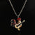 Chicken Guitarist Silver Necklace