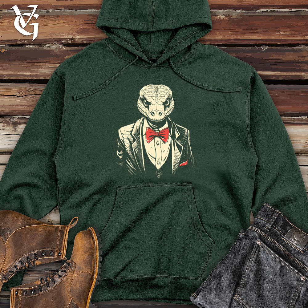 Retro Tuxedo Snake Midweight Hooded Sweatshirt