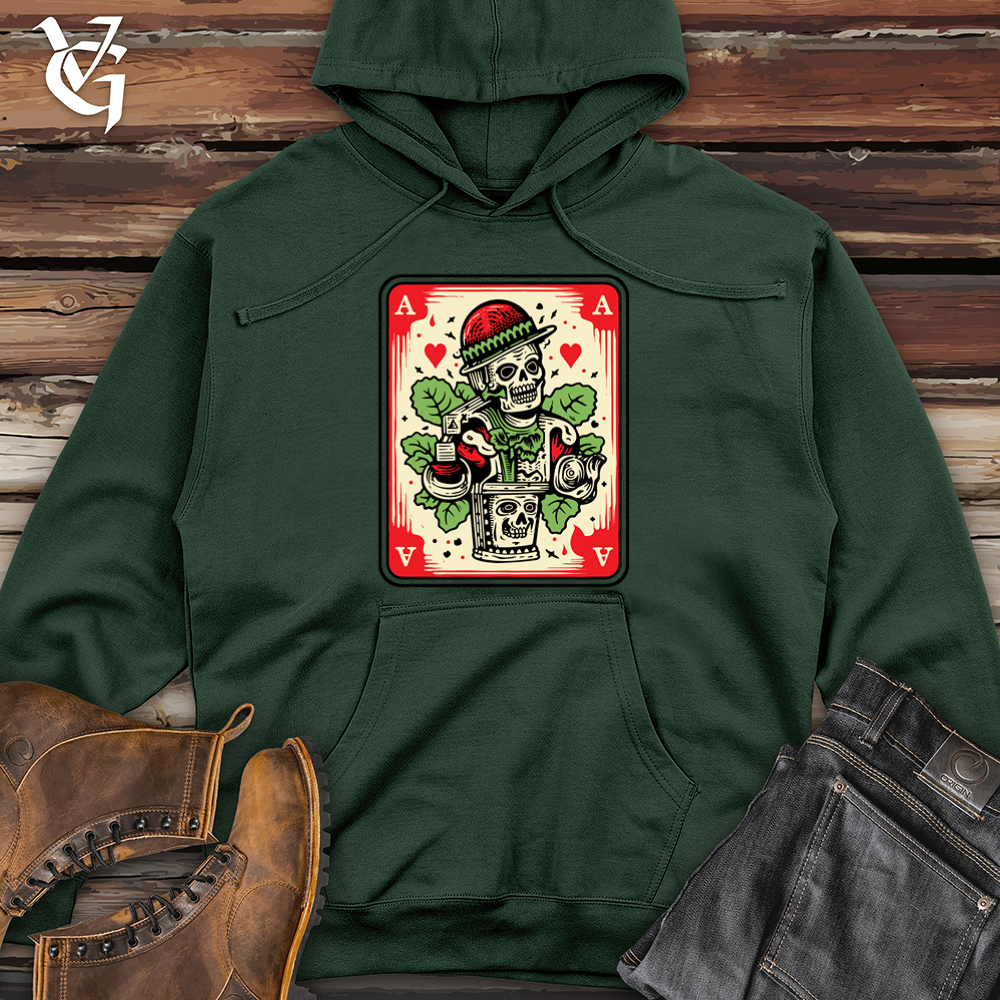 Whimsical Watermelon Gamble Midweight Hooded Sweatshirt