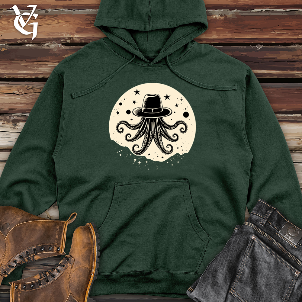 Space Rodeo Octopus Midweight Hooded Sweatshirt