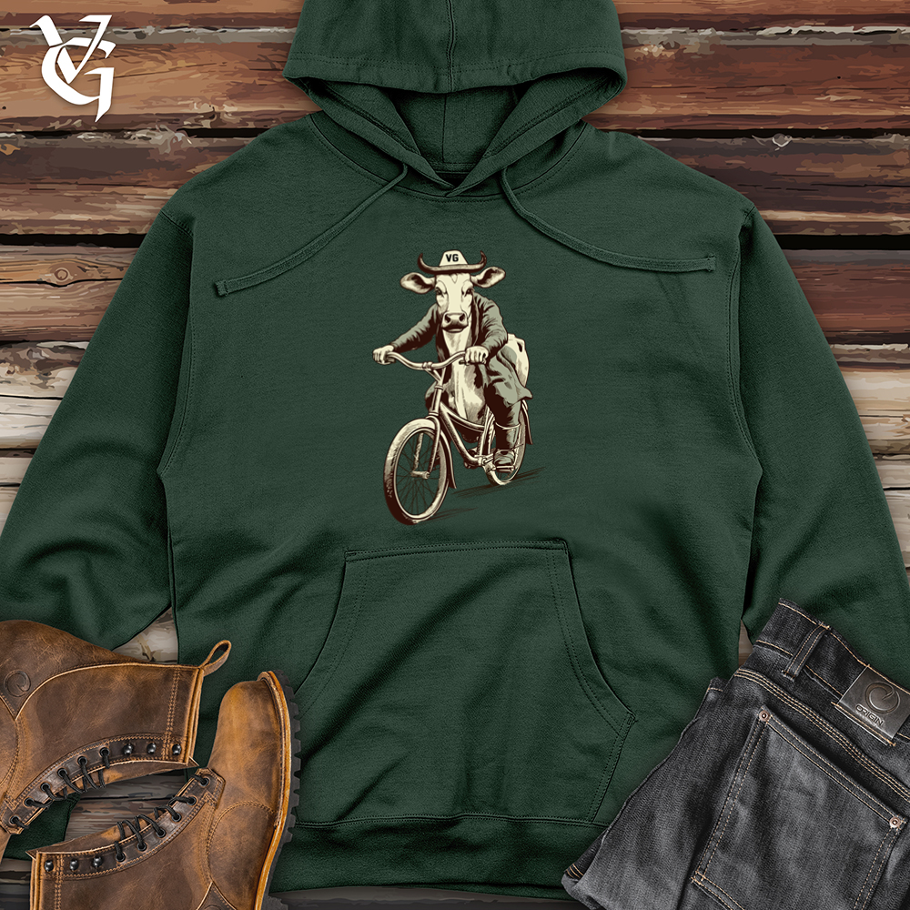 Bicycle Bovine Adventures Midweight Hooded Sweatshirt