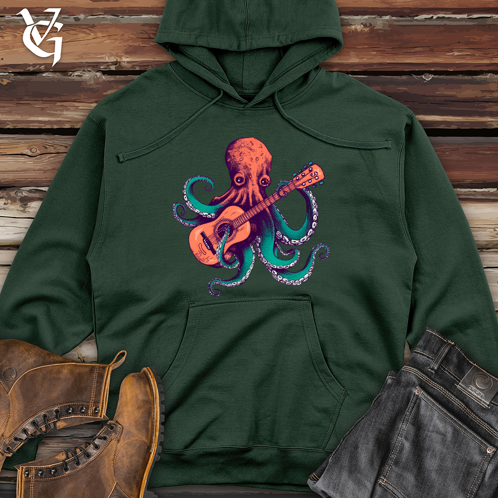 Octopus Guitarist Midweight Hooded Sweatshirt