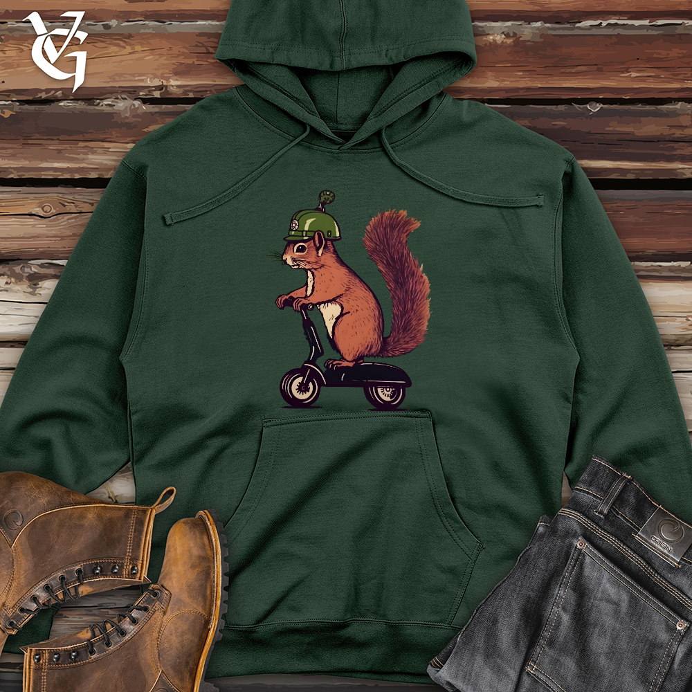 Squirrel Scoot Midweight Hooded Sweatshirt