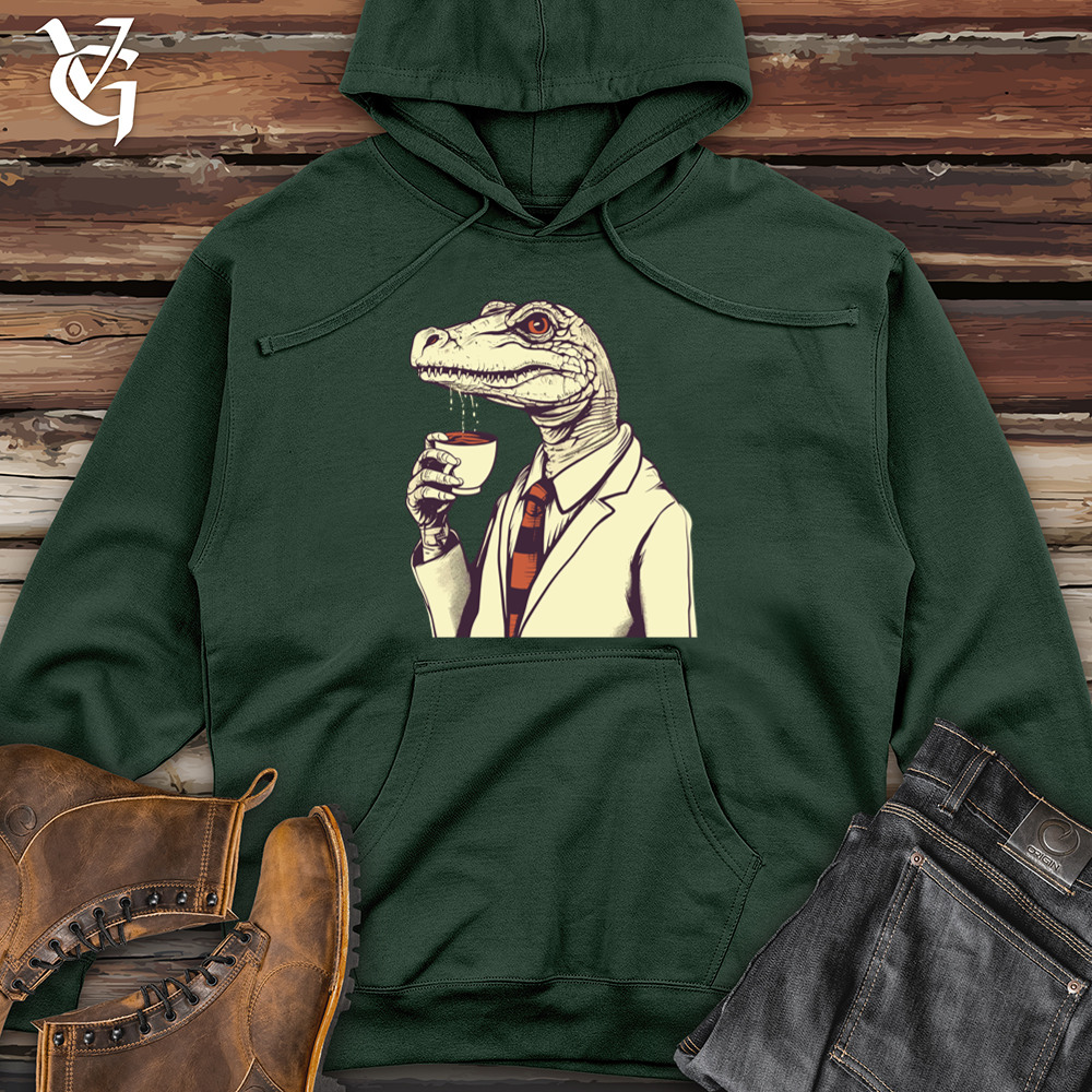 Coffeetime Lizard Tranquility Midweight Hooded Sweatshirt