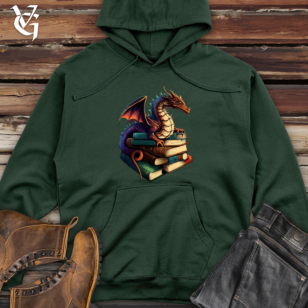 Dragon Book Hoarder Midweight Hooded Sweatshirt