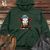 Cable Knit Cap Cow Midweight Hooded Sweatshirt