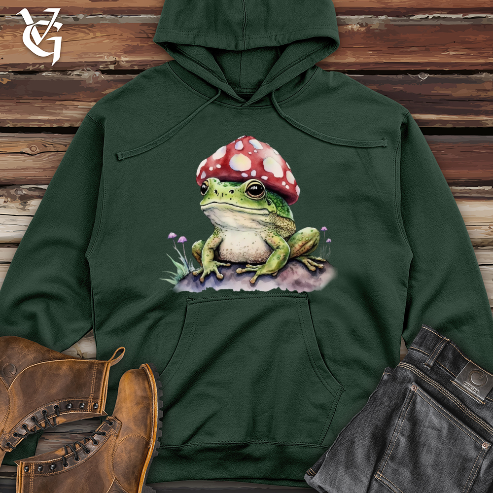 Frog Mushroom Head Midweight Hooded Sweatshirt