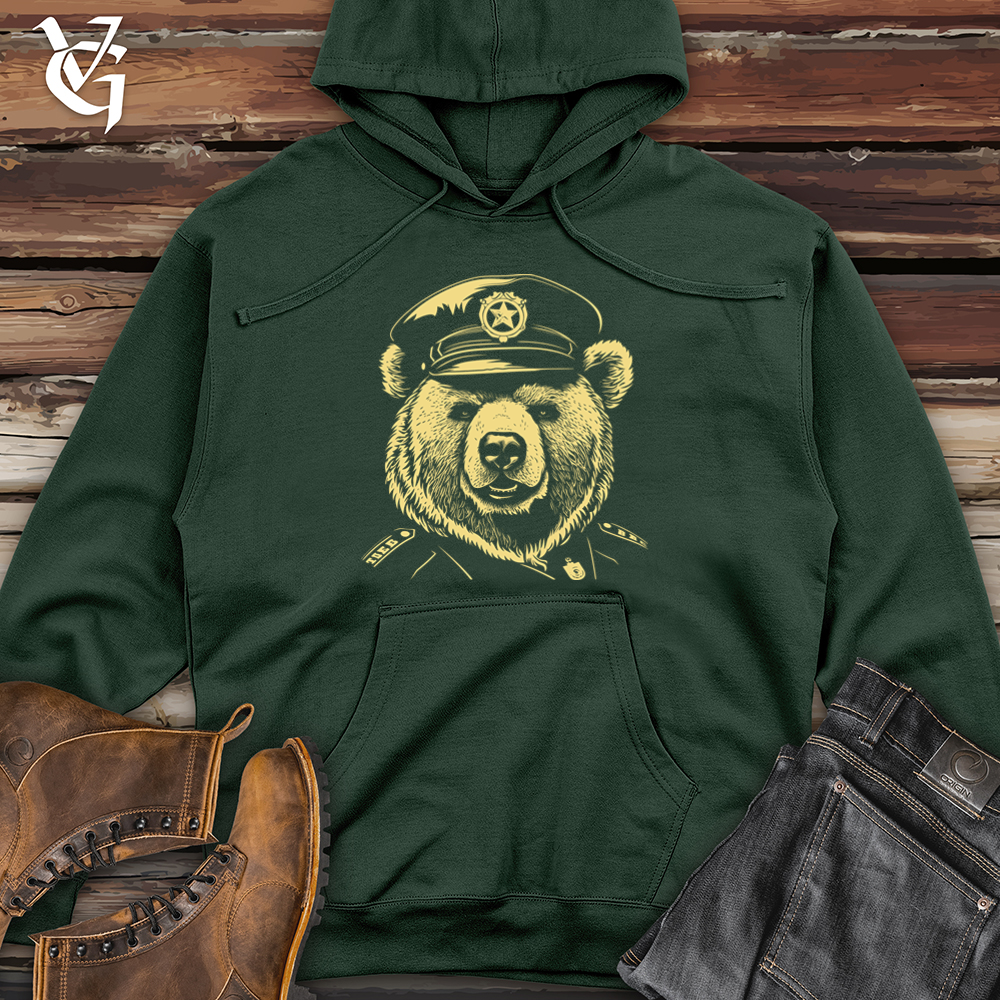 Policeman Bear Patrol Midweight Hooded Sweatshirt