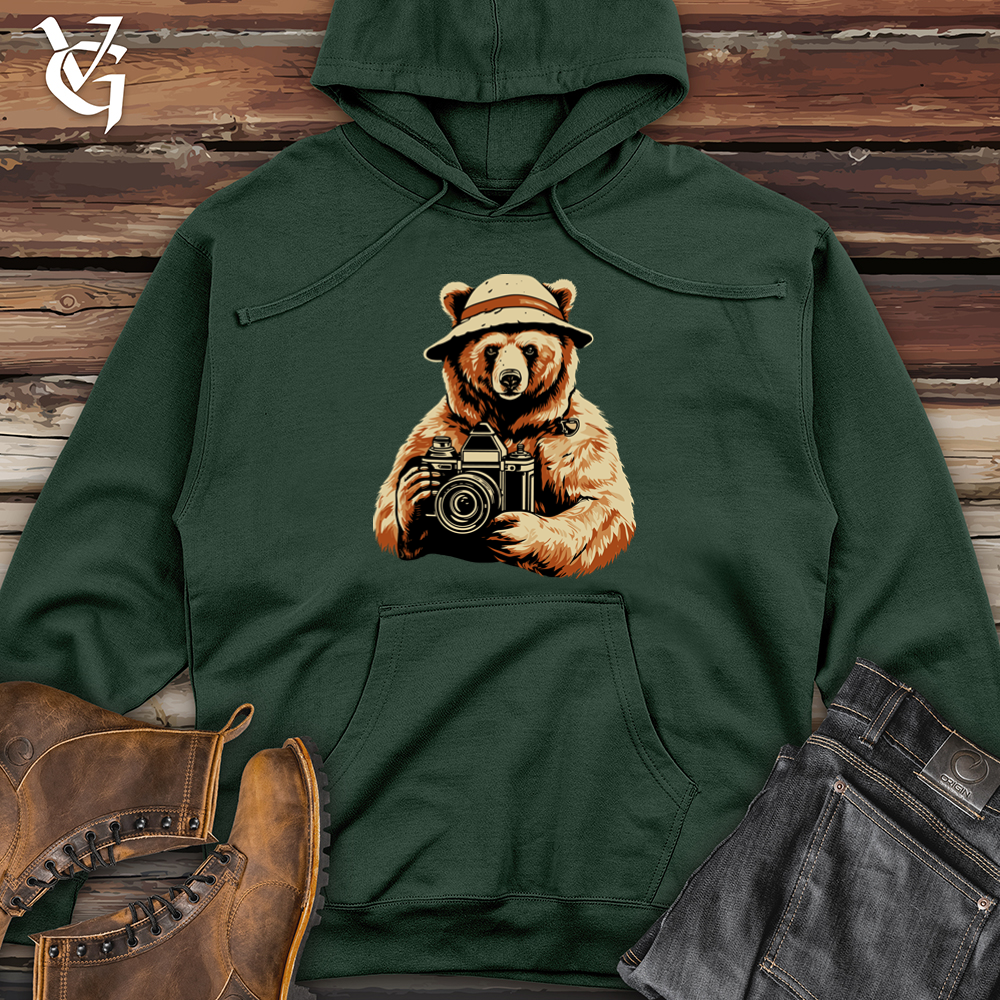 Bear Capturing Moments Clicks Midweight Hooded Sweatshirt