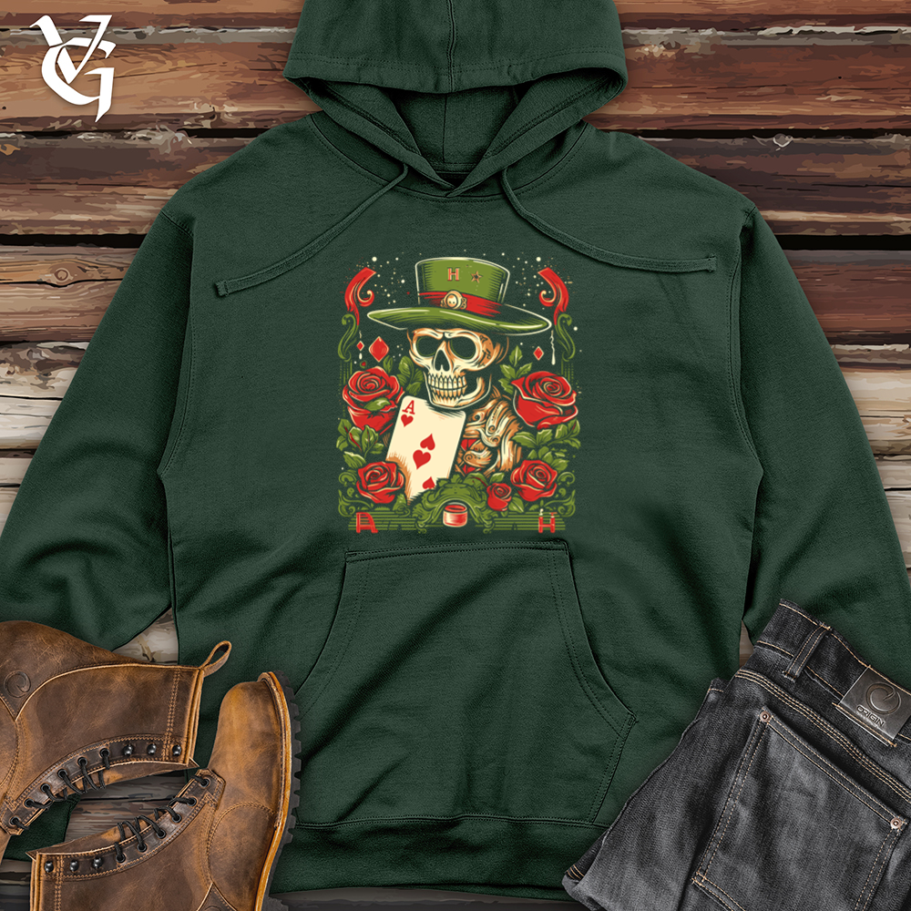 Adventurous Watermelon Gambler Midweight Hooded Sweatshirt