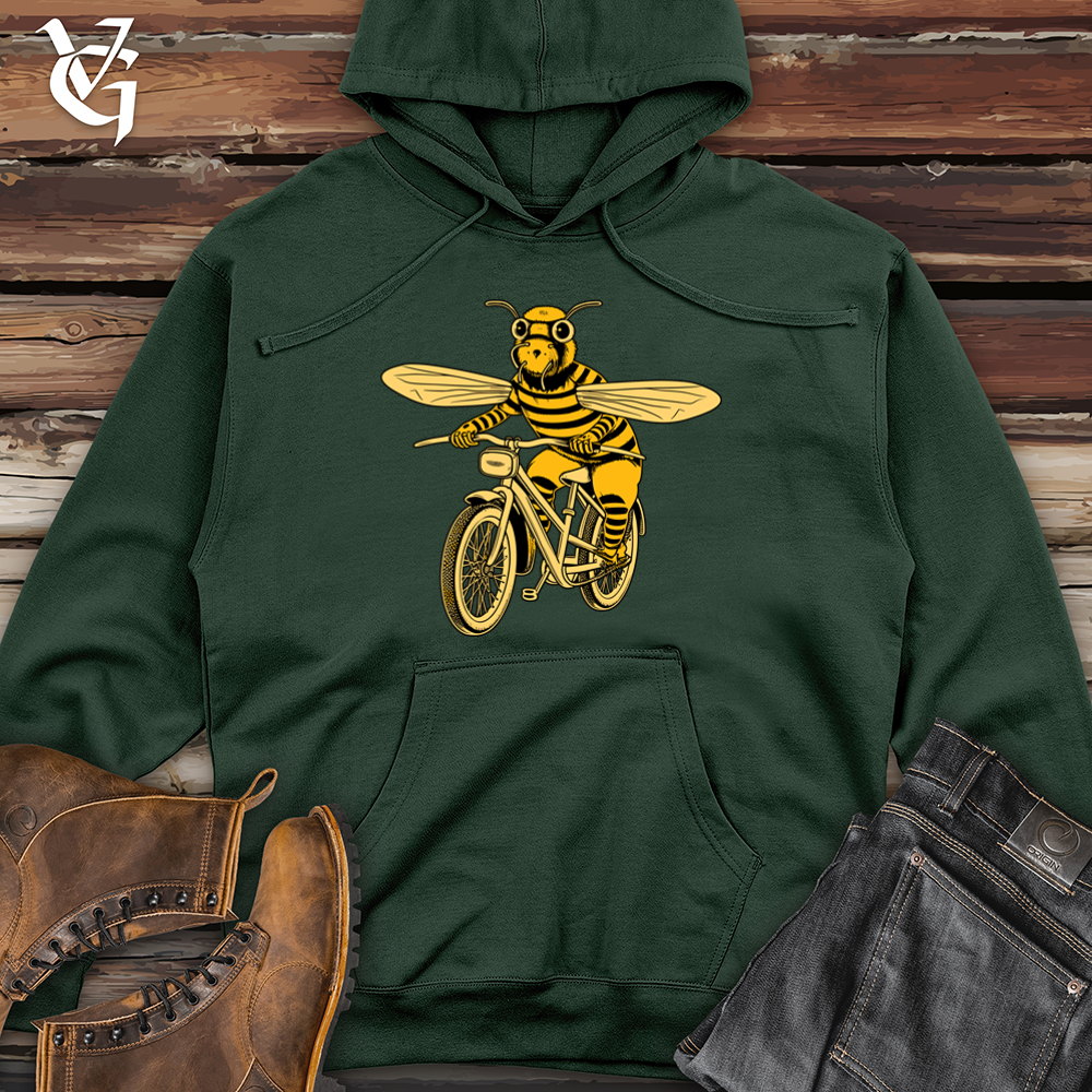 Bee Pedal Power Honey Ride Midweight Hooded Sweatshirt