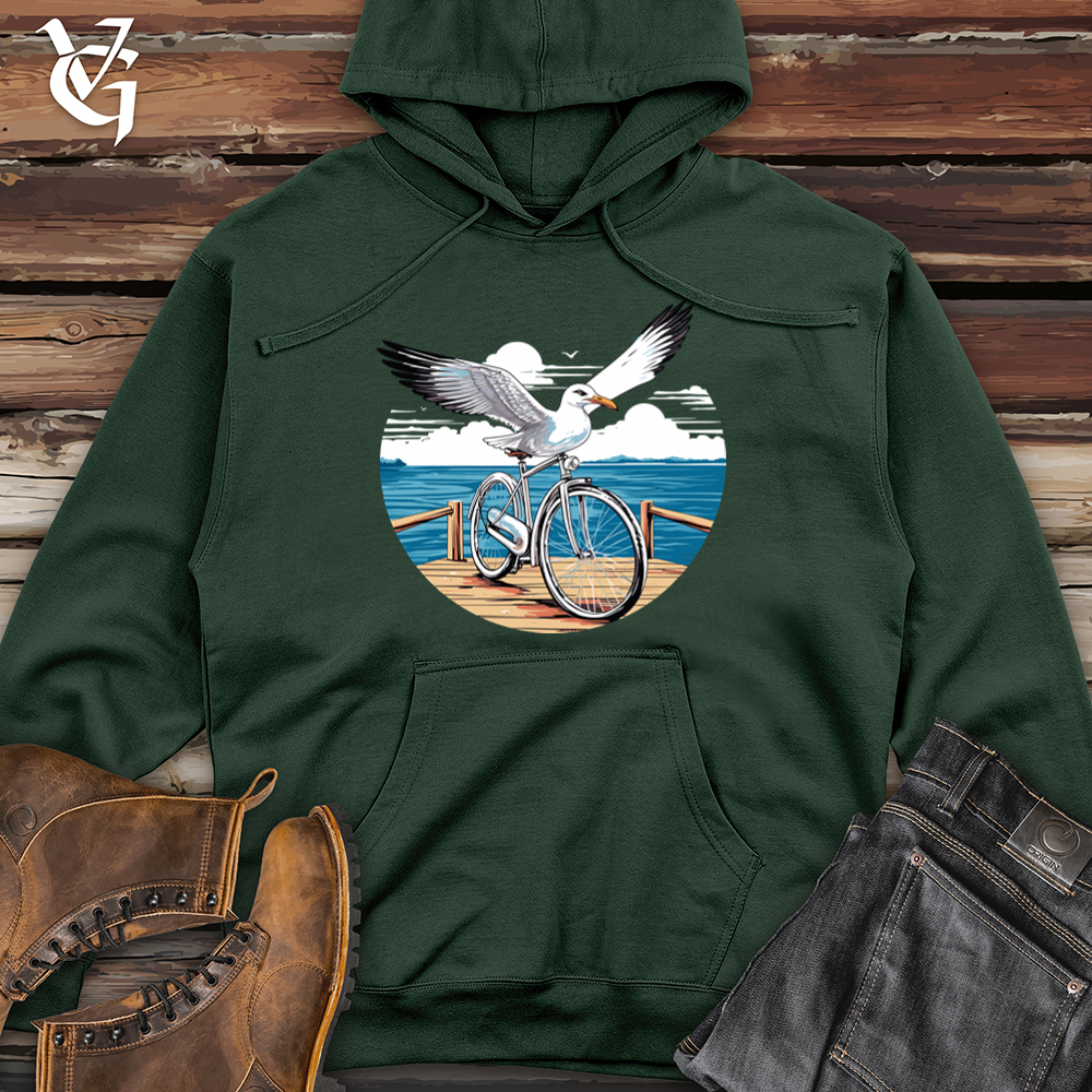 Boardwalk Cruiser Sea Gull Ride 01 Midweight Hooded Sweatshirt