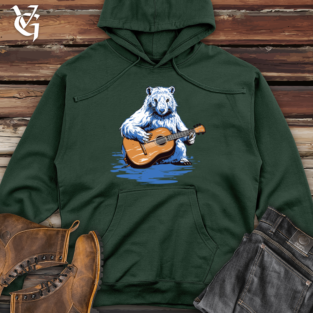 Beaver Timber Melody Guitar Strum Midweight Hooded Sweatshirt