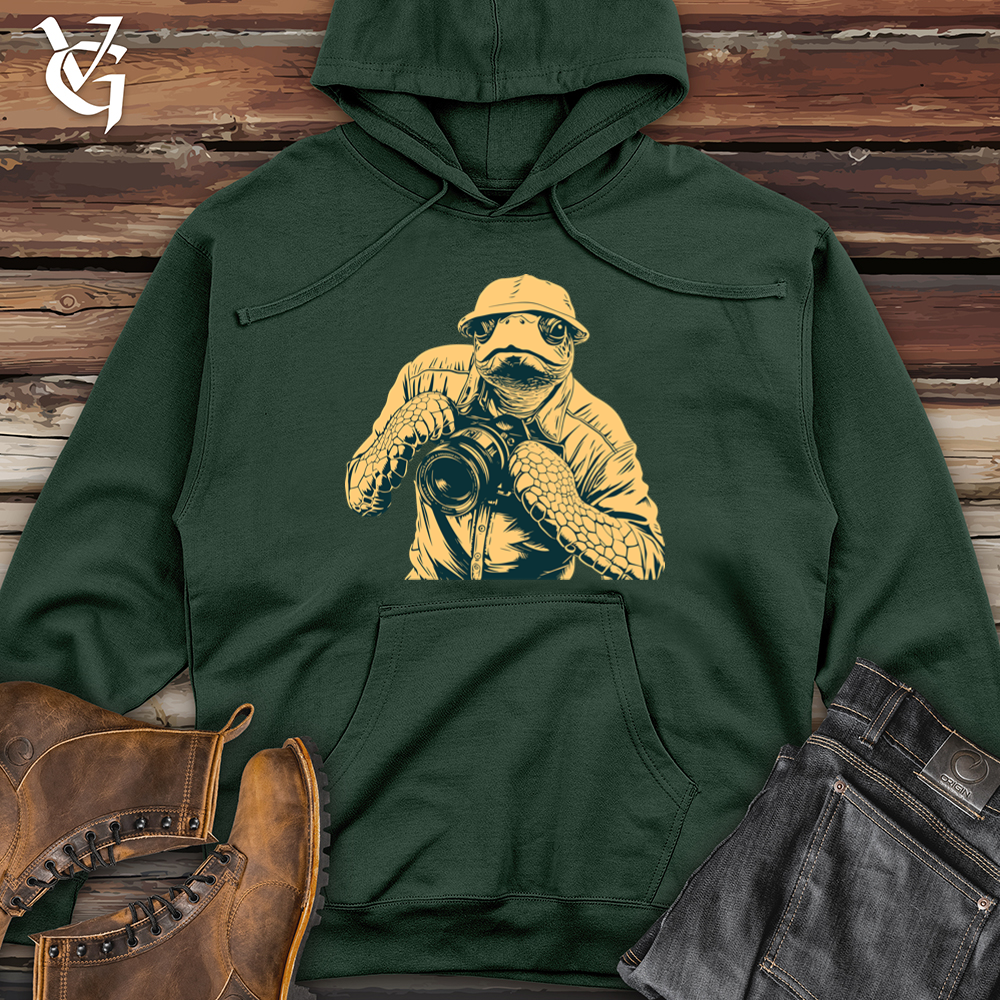 Turtle Moment Capture Clicks Midweight Hooded Sweatshirt