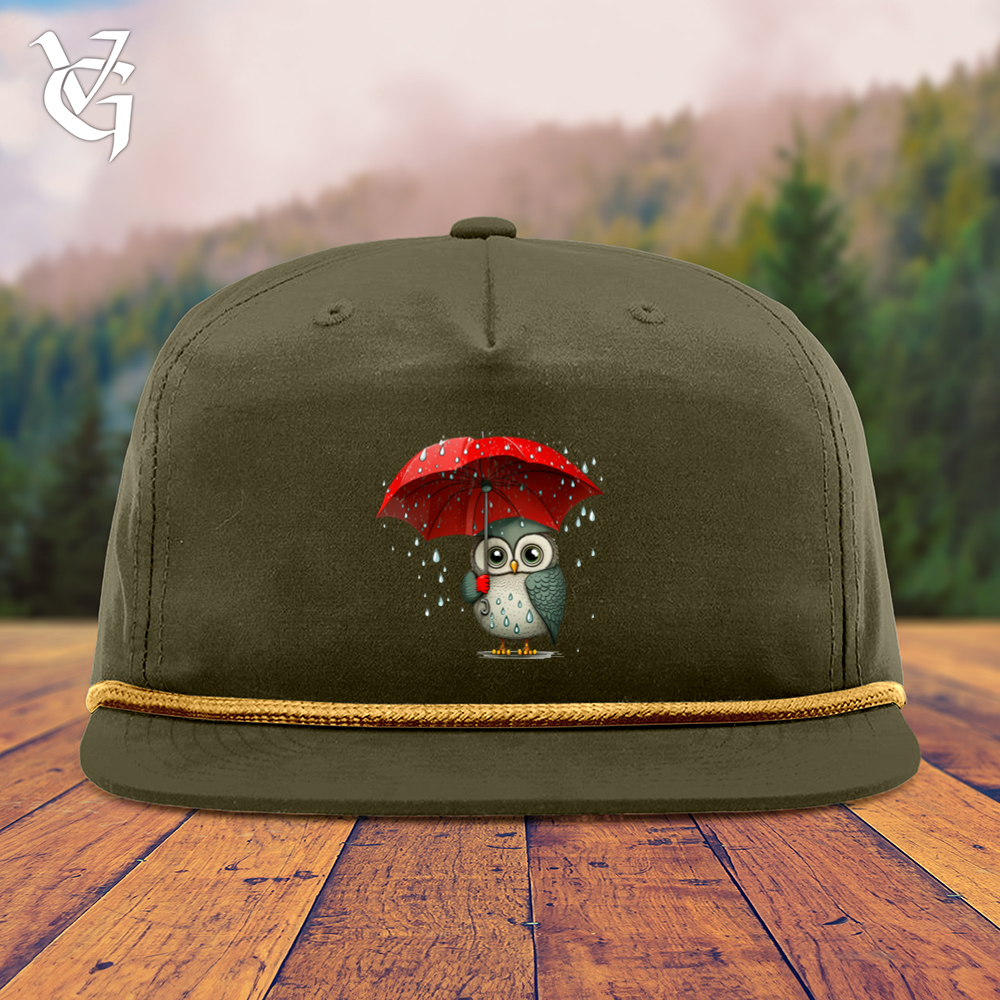 Owl In The Rain Snapback Cap