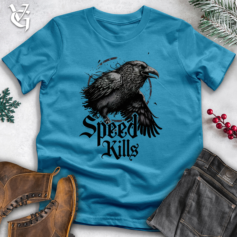 Speed Kills Black Cotton Tee