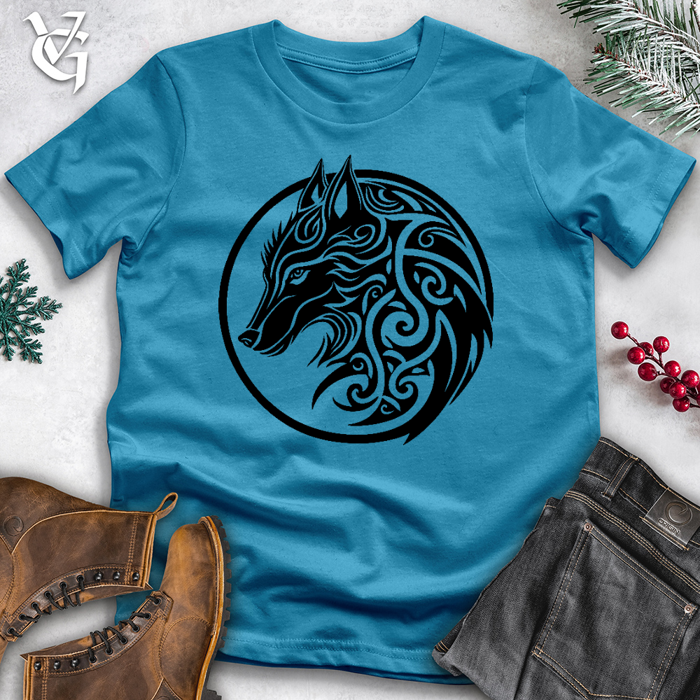 Celtic Wolf Art Cotton Tee