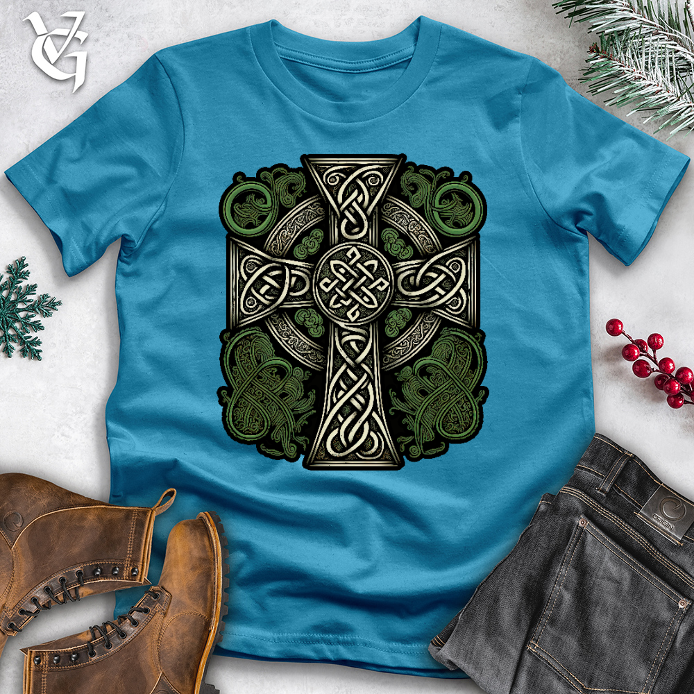 Green Celtic Cross Tee