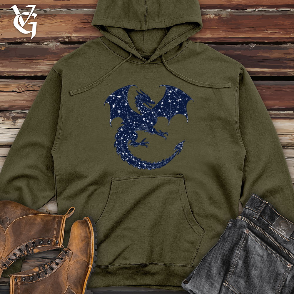 Celestial Dragon Dance Midweight Hooded Sweatshirt