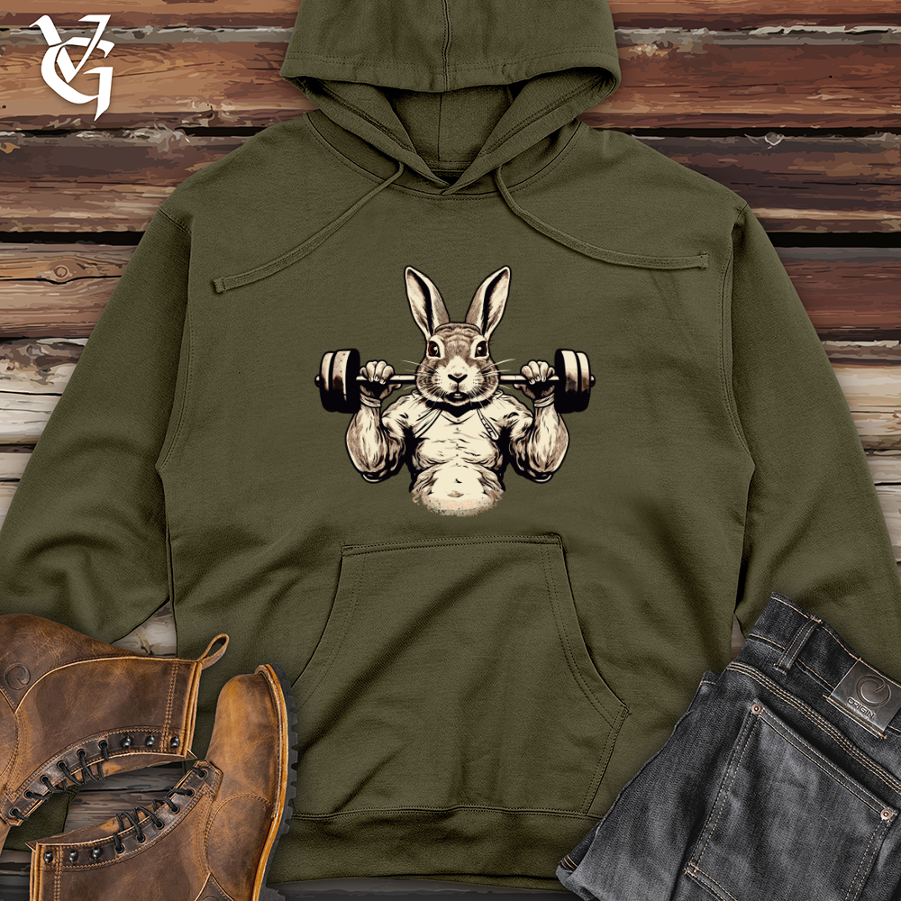 Retro Hare Power Midweight Hooded Sweatshirt