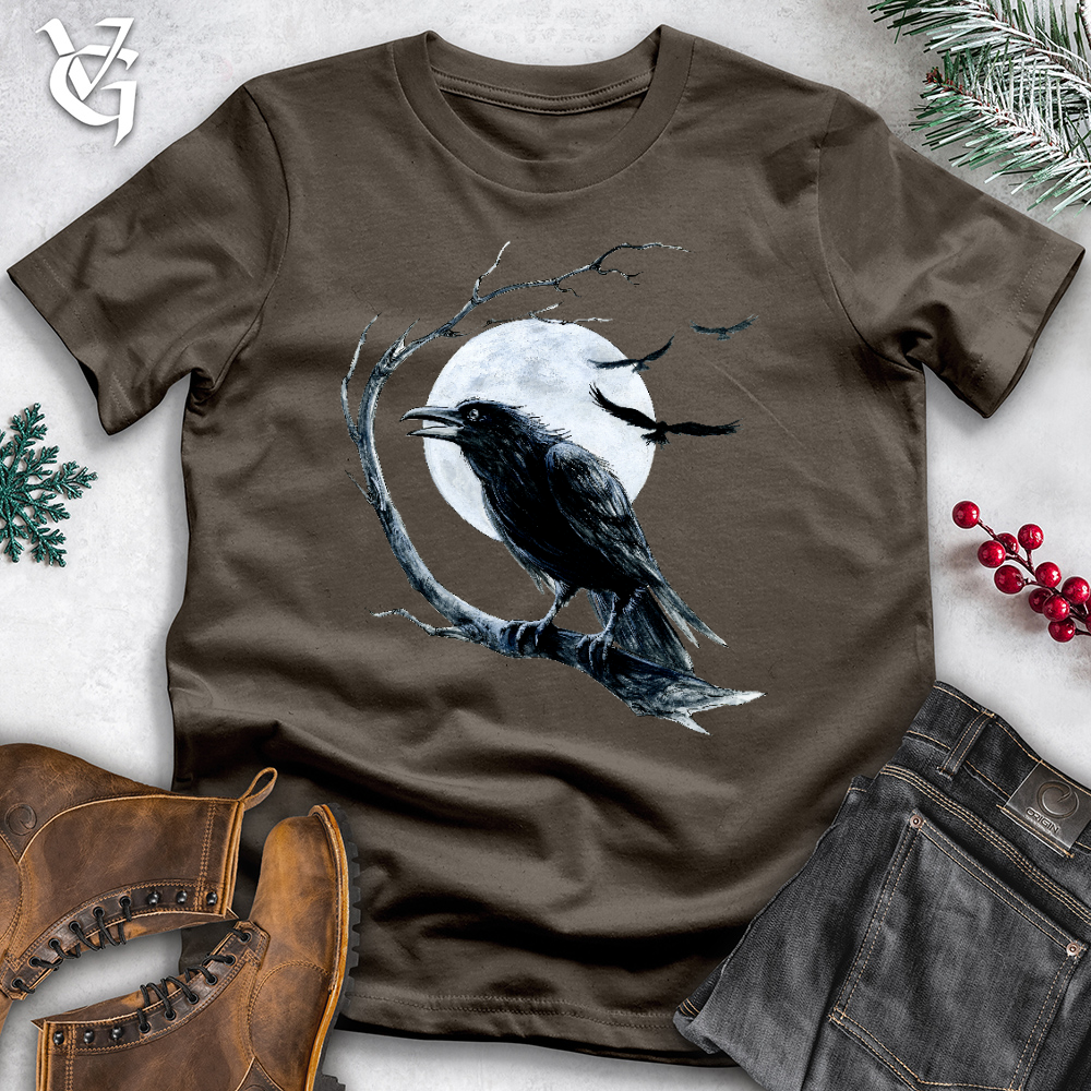 Cold Winter Raven  Cotton Tee
