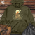 Retro Cosmic Bicycle Fox Midweight Hooded Sweatshirt