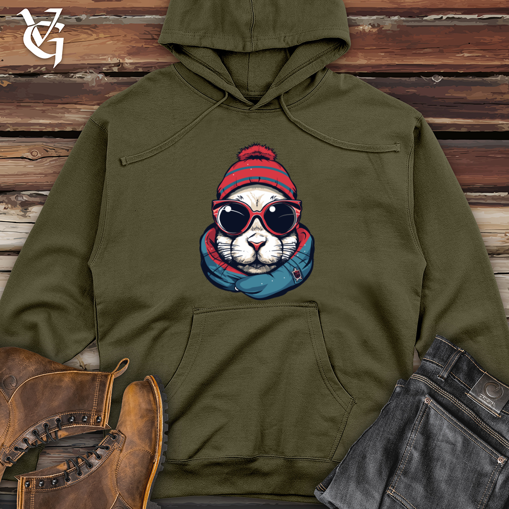 Retro Bunny Cap Midweight Hooded Sweatshirt