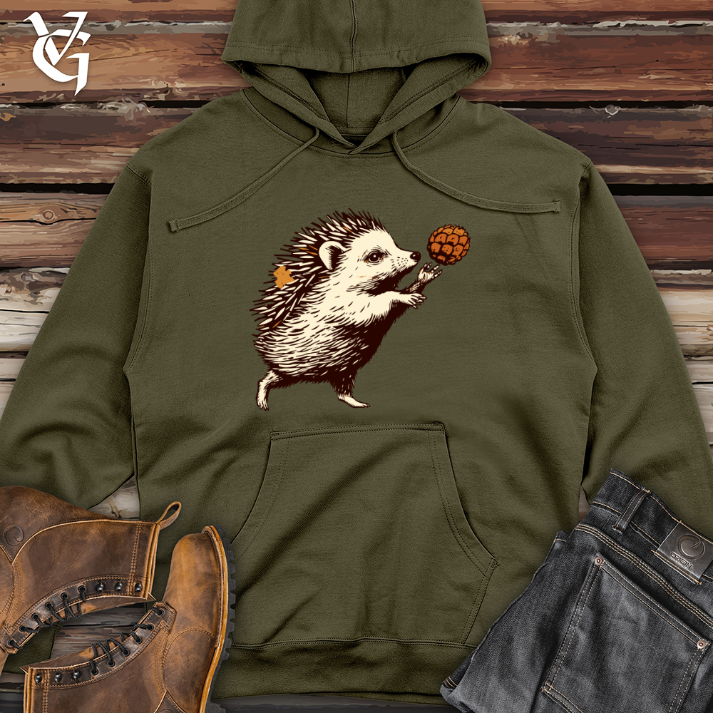 Rustic Leaf Fling Midweight Hooded Sweatshirt