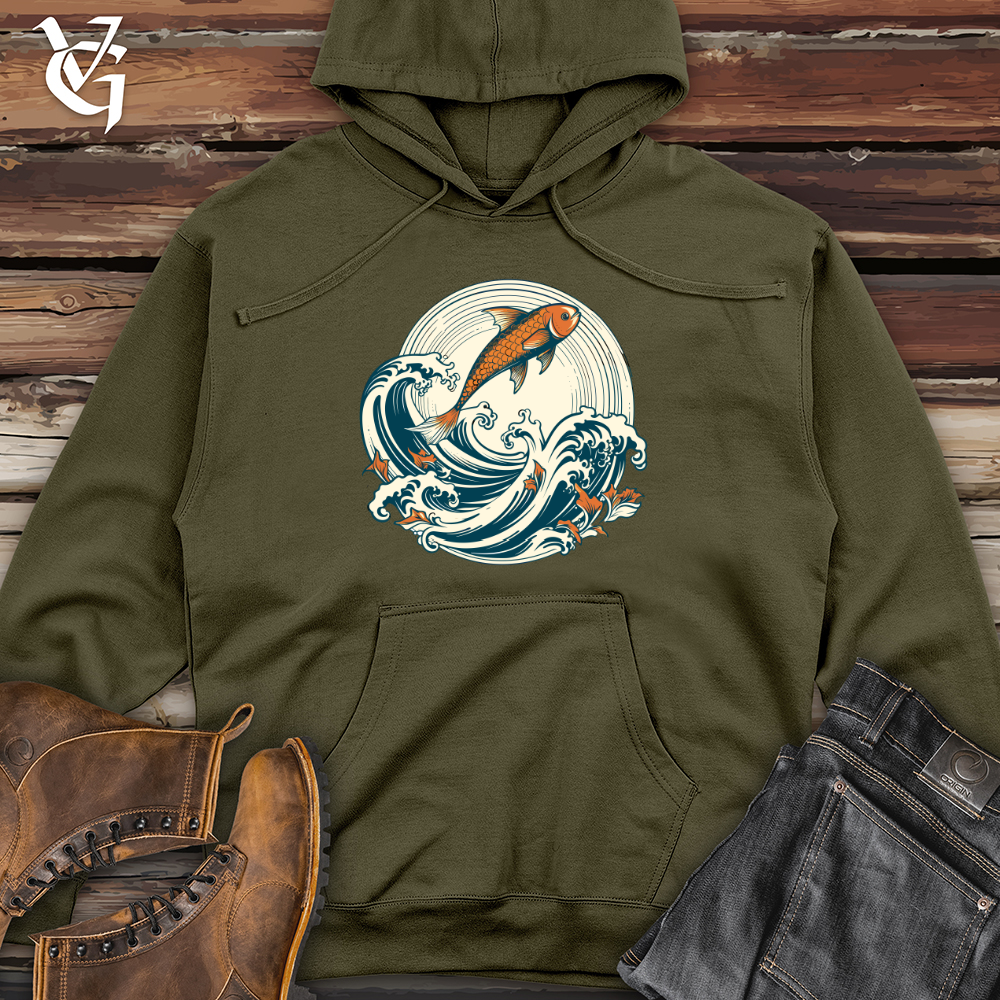 Whimsurfing Wave Rider Midweight Hooded Sweatshirt