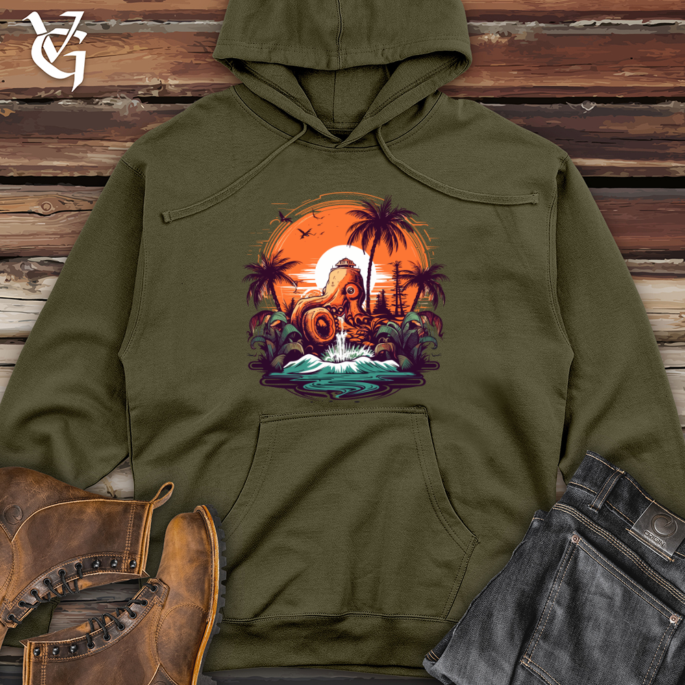 Jungle Tentacles Midweight Hooded Sweatshirt