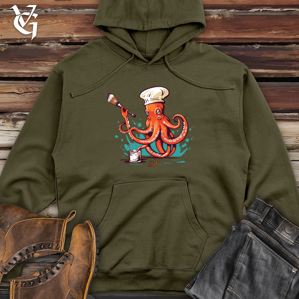 Ink Dipped Arms Midweight Hooded Sweatshirt