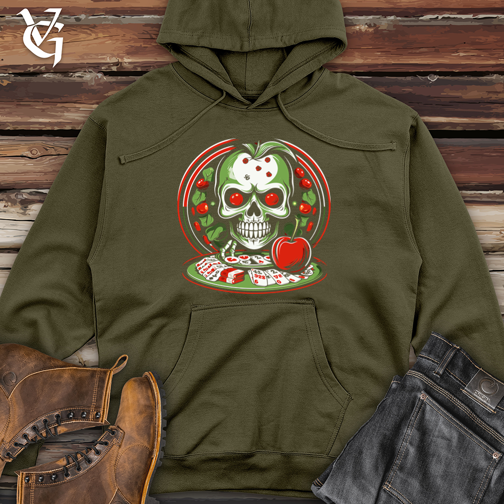 Roulette Ruling Apple Luck Midweight Hooded Sweatshirt