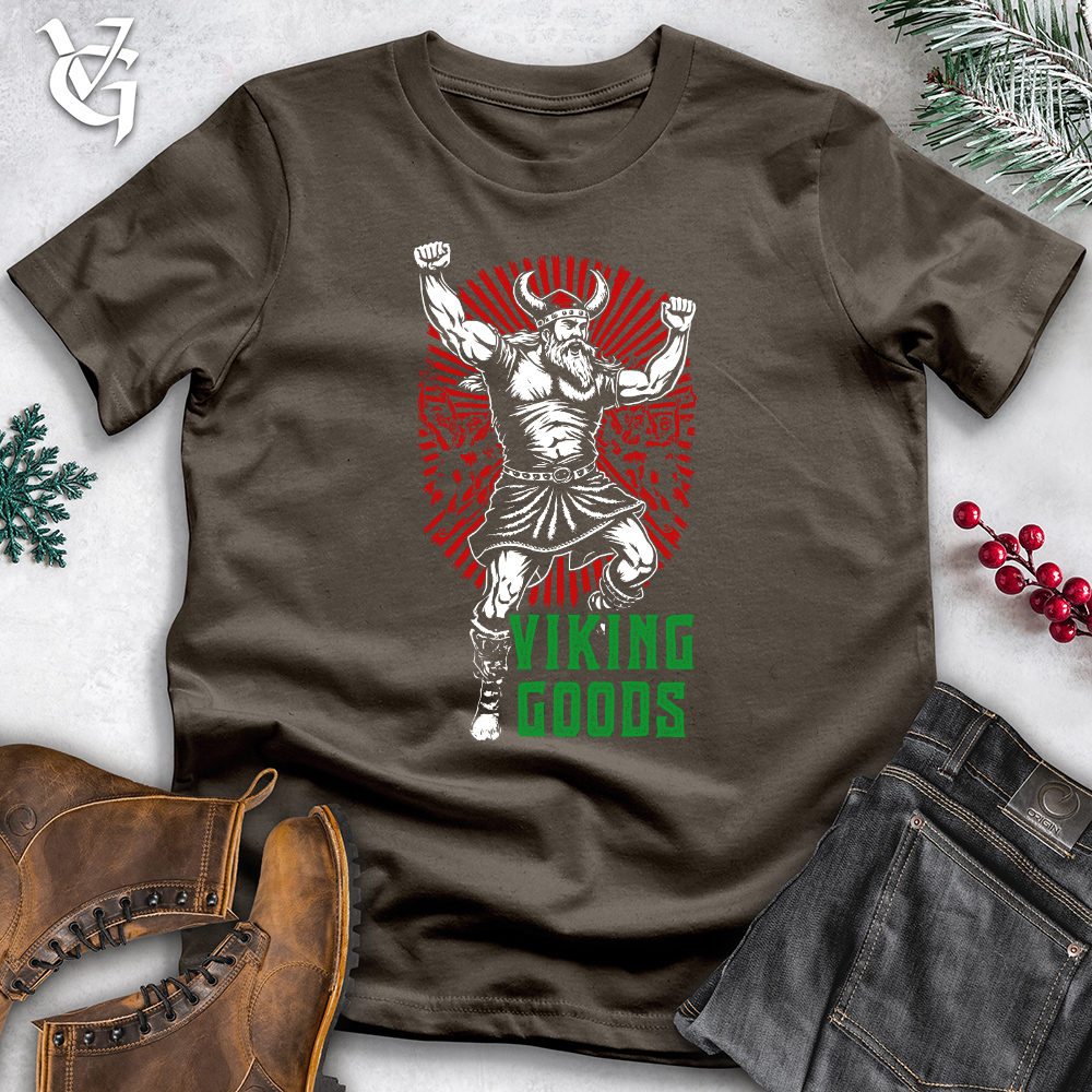 Dancing Viking Santa Cotton Tee