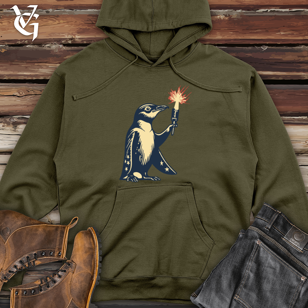 Feathered Fireworks Midweight Hooded Sweatshirt