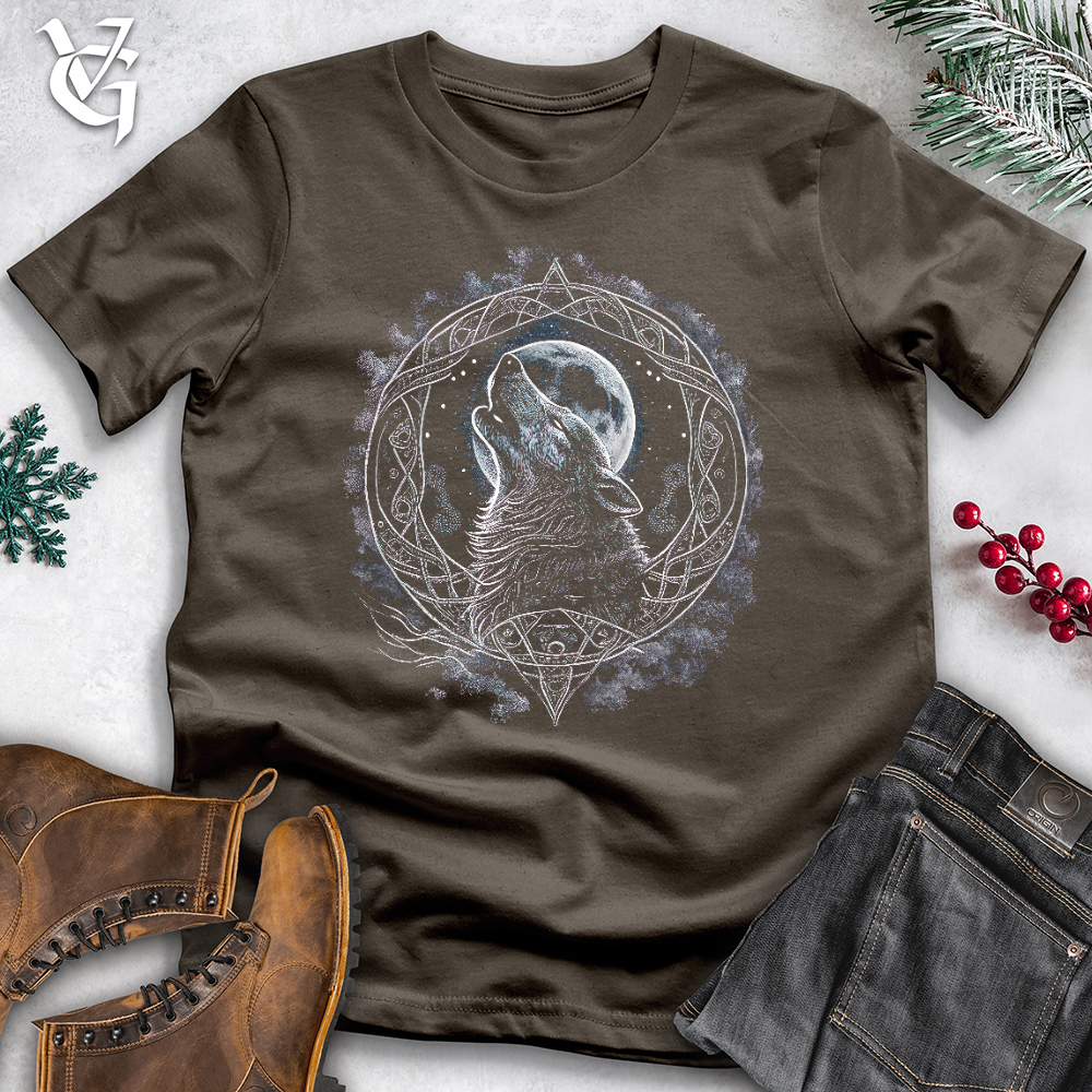 Celtic Howling Wolf Cotton Tee