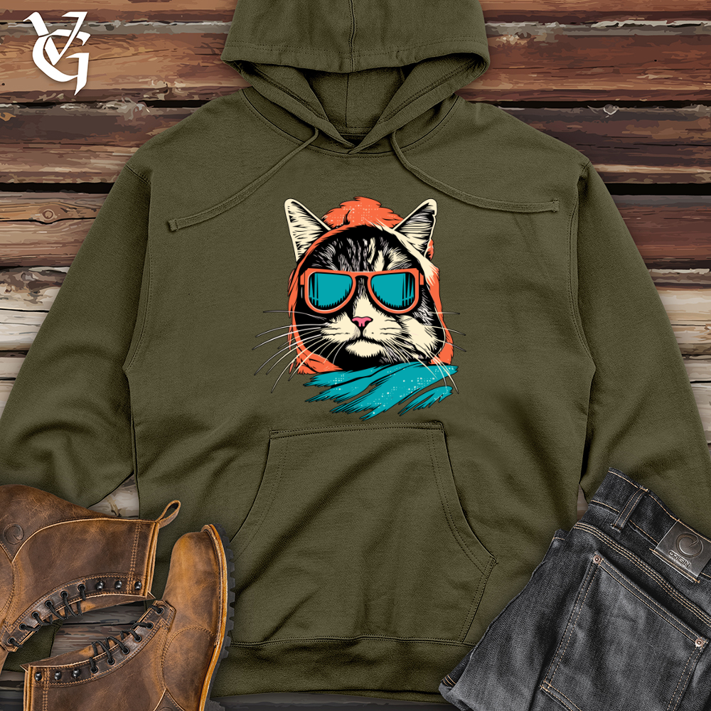 Adventurous Whiskers Midweight Hooded Sweatshirt