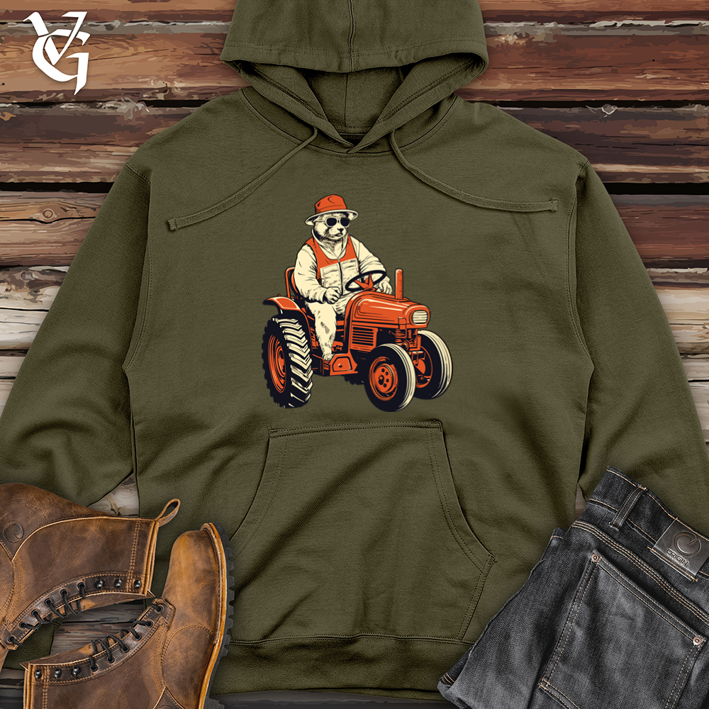 Retro Tractor Beast Midweight Hooded Sweatshirt