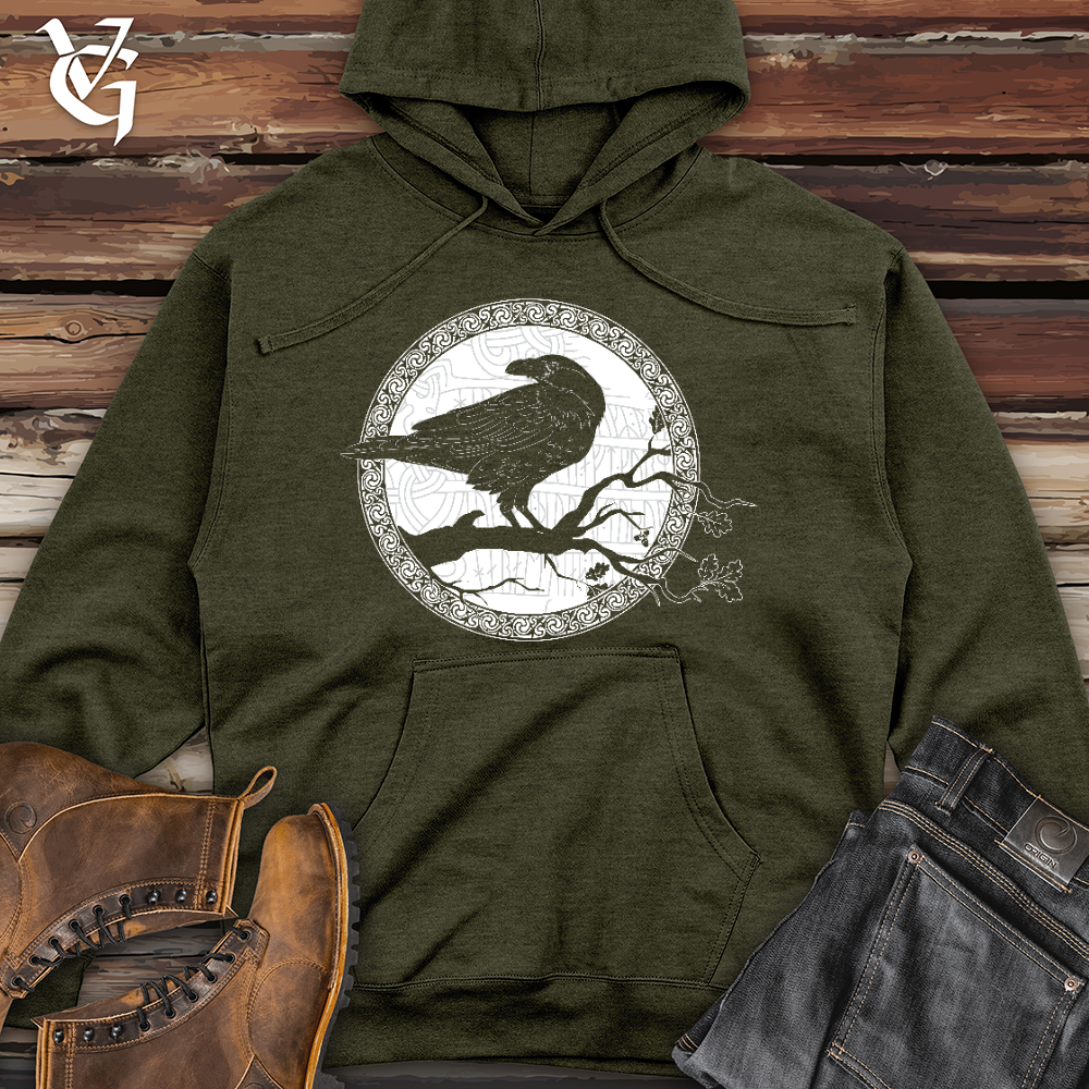 White Raven Winter Midweight Hooded Sweatshirt