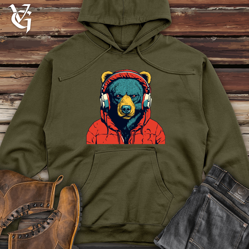 Retro Soundbear Midweight Hooded Sweatshirt