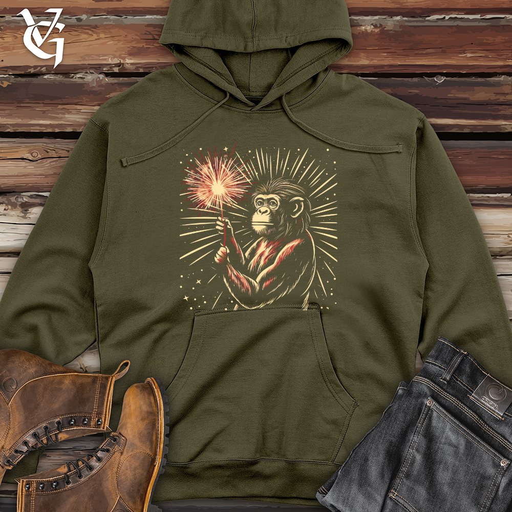 Funky Fireworks Midweight Hooded Sweatshirt