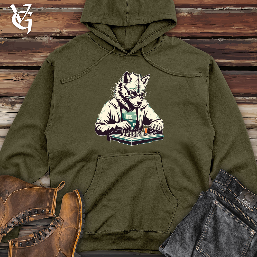 Strategic Lupine Gambit Midweight Hooded Sweatshirt