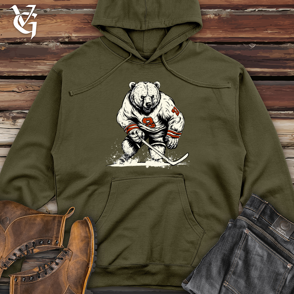 Retro Rink Bruin Midweight Hooded Sweatshirt