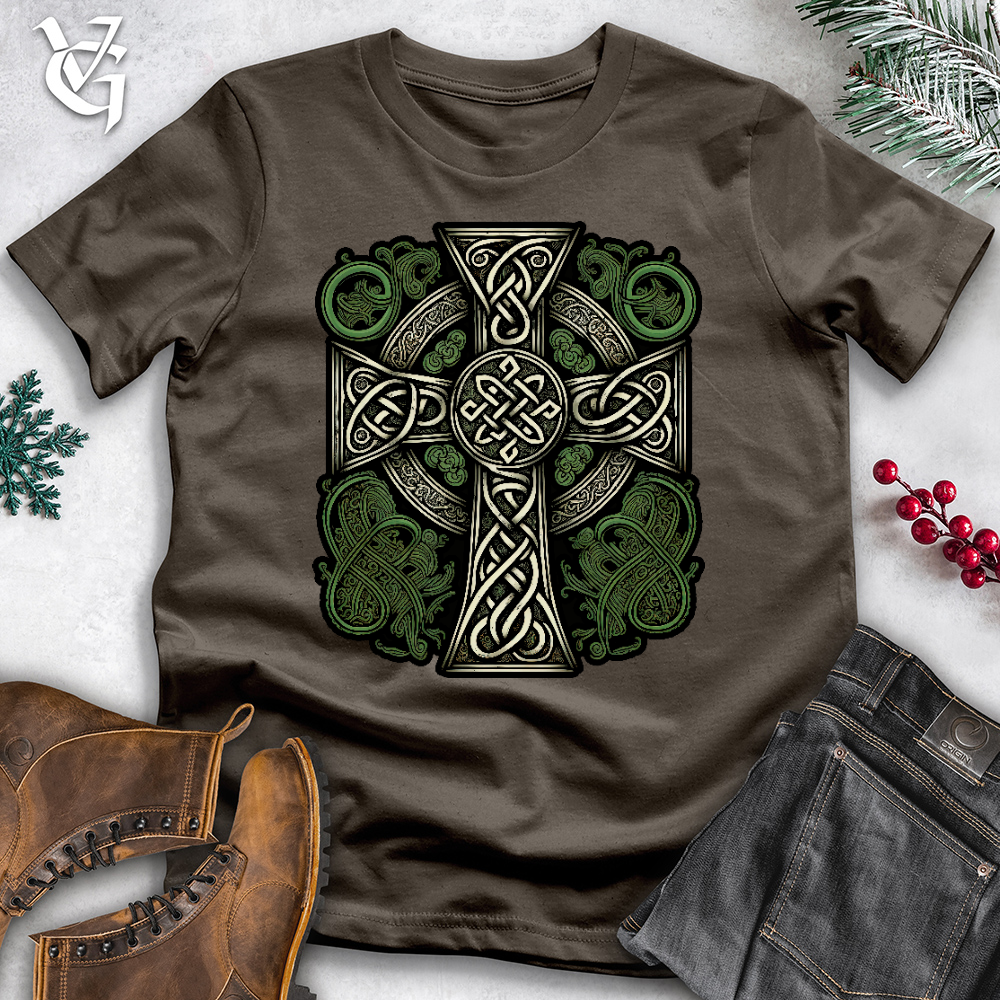 Green Celtic Cross Tee