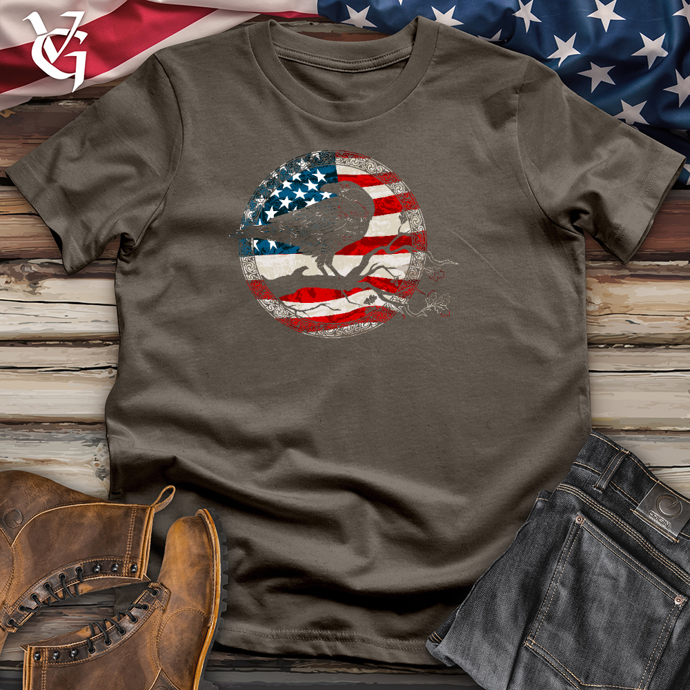 Patriotic Raven Cotton Tee