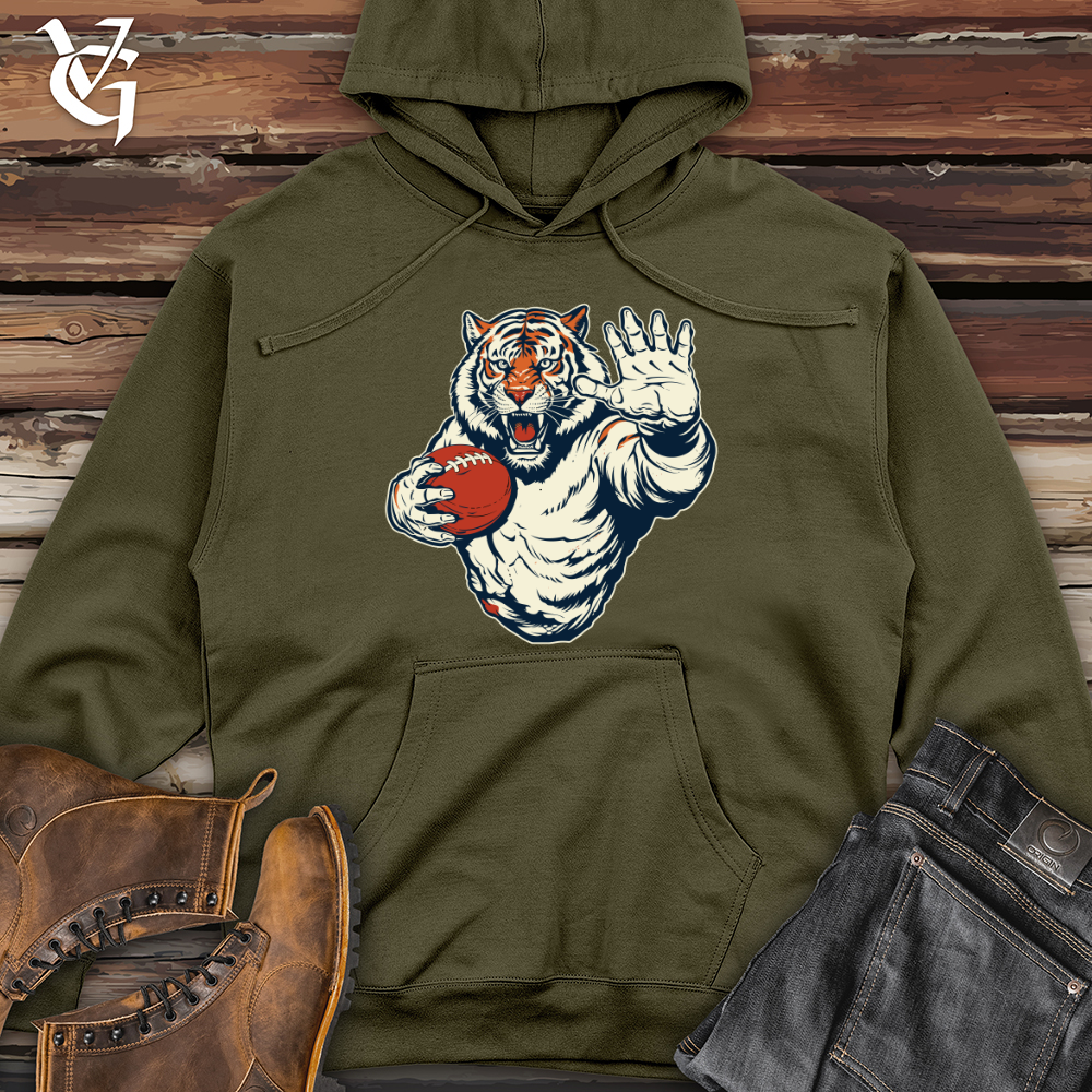 Gridiron Tiger Midweight Hooded Sweatshirt