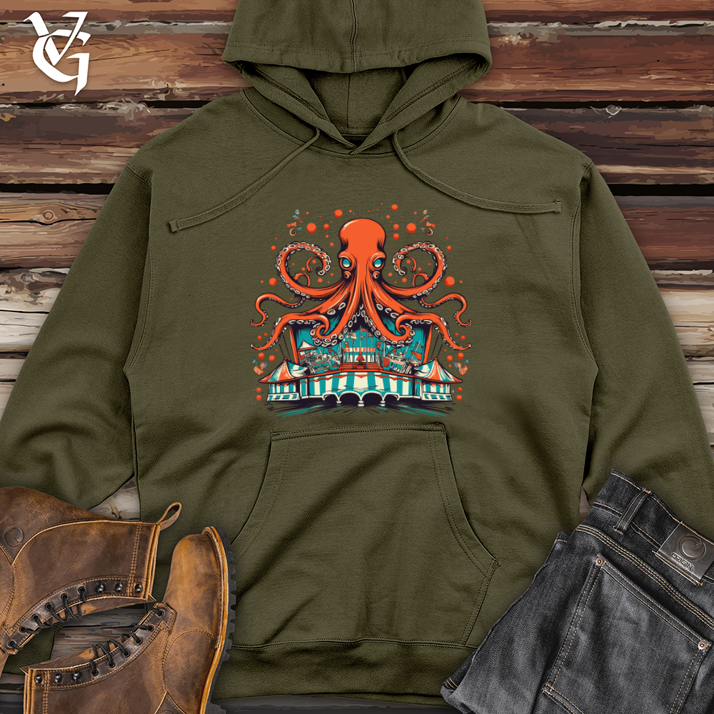 Carousel Cephalopod Midweight Hooded Sweatshirt