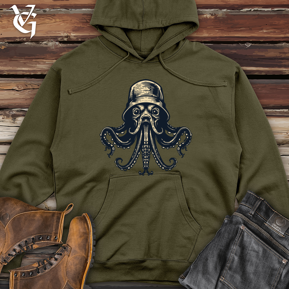 Dark Octopus Midweight Hooded Sweatshirt